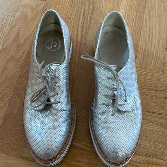 Platform Loafers in Silver - Made in Italy - Picture 2 of 5